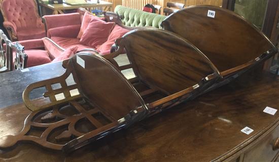 3 tier mahogany wall shelf